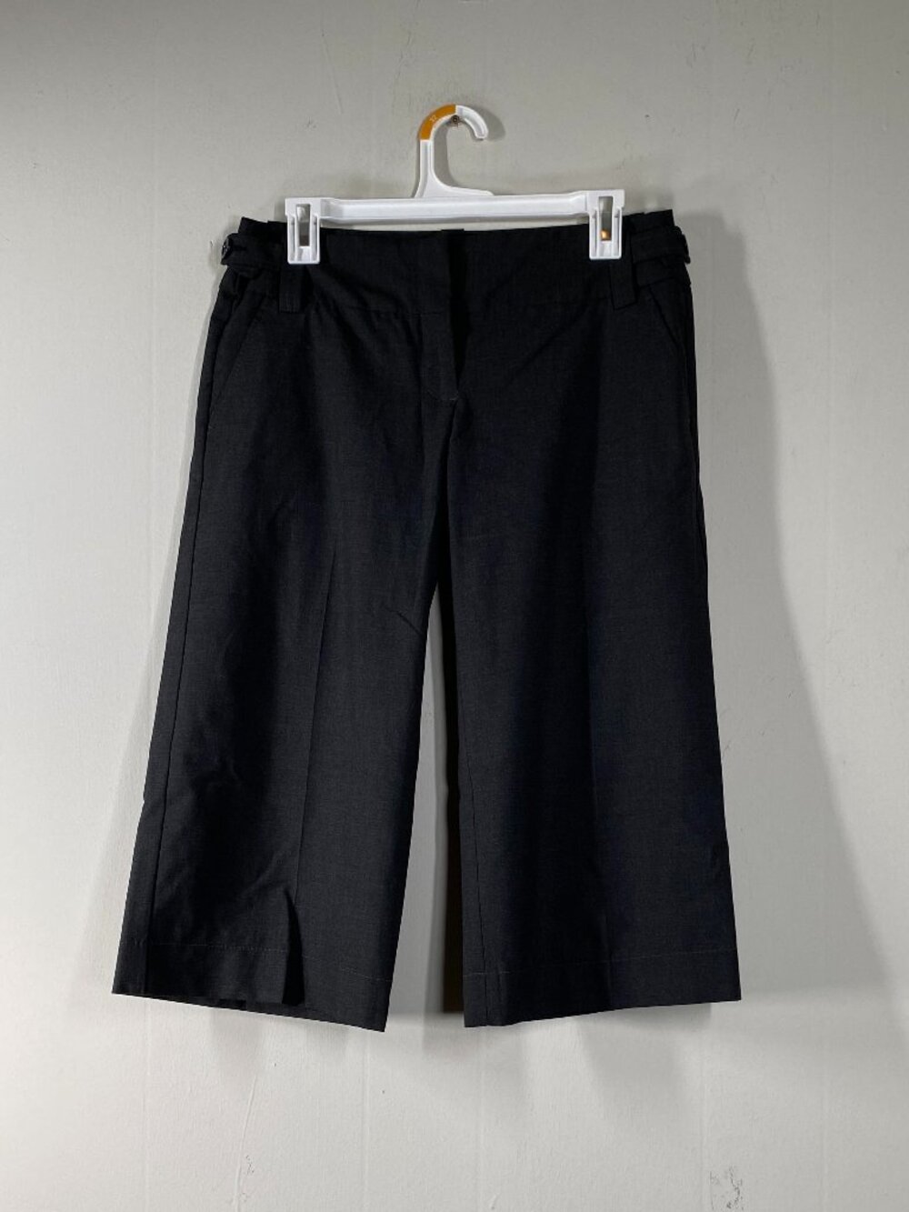The Limited Drew Fit Capri Wide Leg Dress Pants Women's 4 Low Rise Gray Office